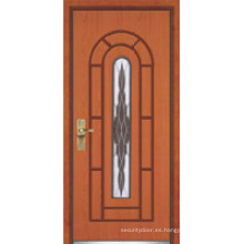 Puerta de madera de acero / puerta segura (YF-G9015)